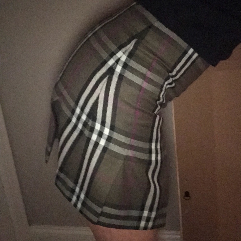 REAL Burberry plaid miniskirt RARE COLOR LIKE NEW